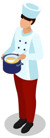 料理人のイラスト